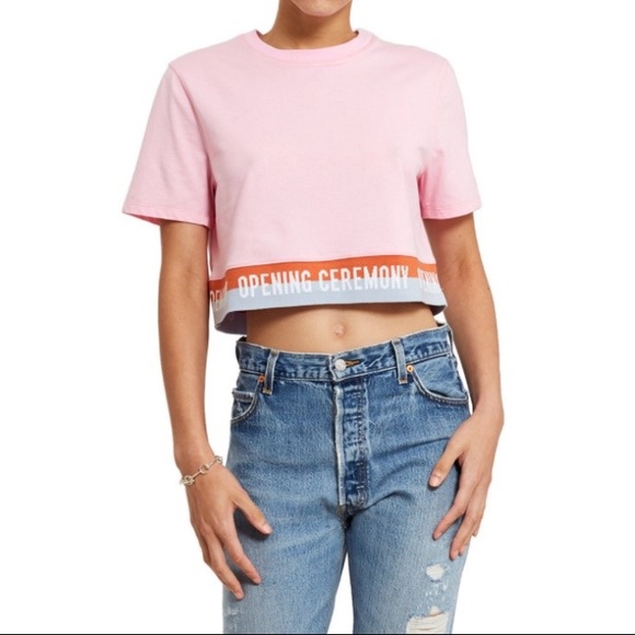 Size small Opening Ceremony pink crop top - Picture 1 of 4